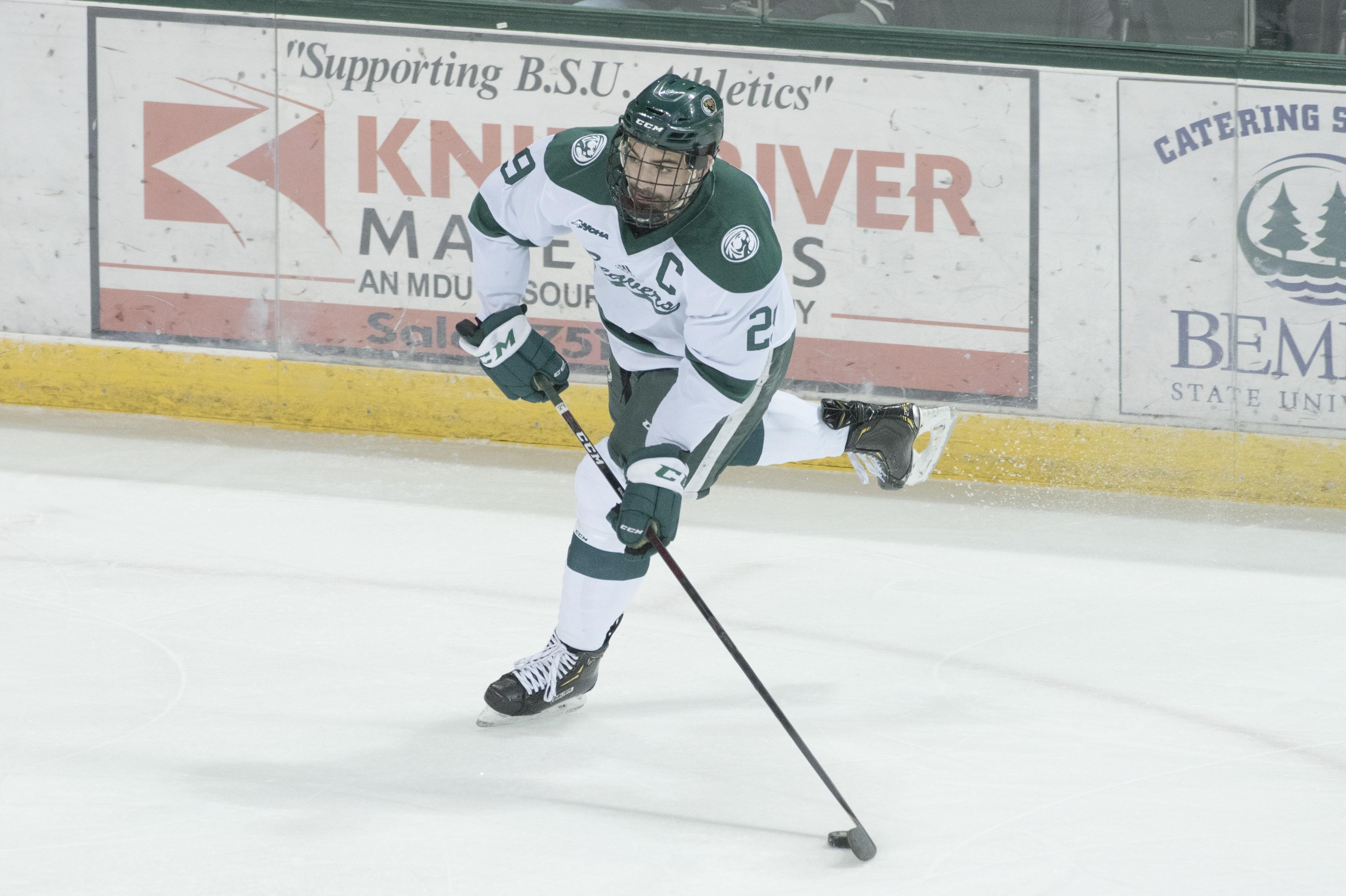 Justin Baudry showed off his offensive prowess for Bemidji State over the weekend.